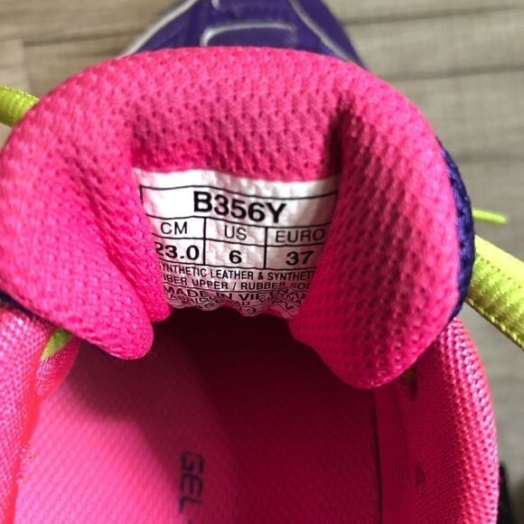 ASICS Purple Gel Volleycross Shoes Size 6 - Picture 8 of 9